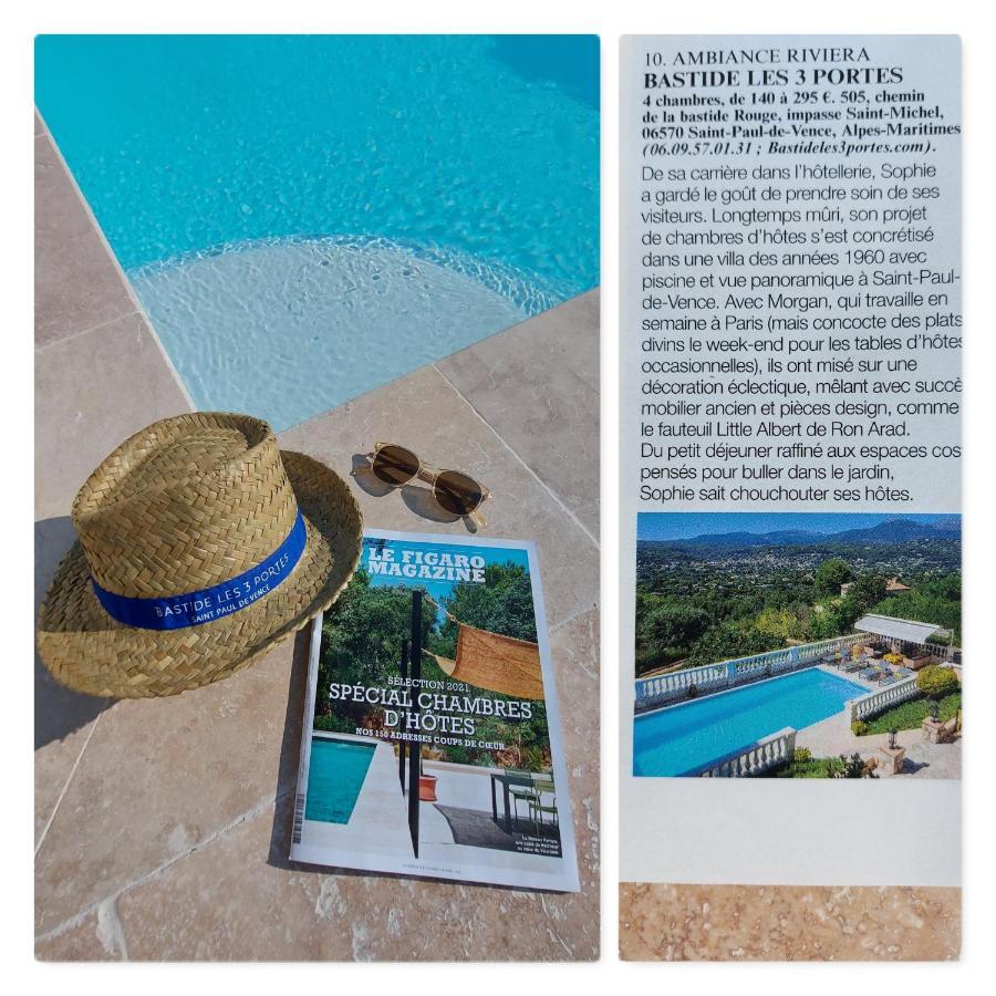 Bastide Les 3 Portes Saint-Paul-de-Vence Ngoại thất bức ảnh